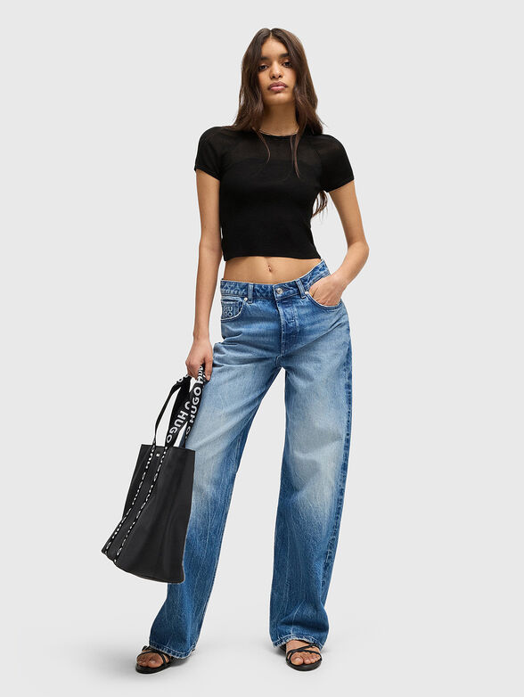 SLEVETTA short T-shirt with accent back - 3