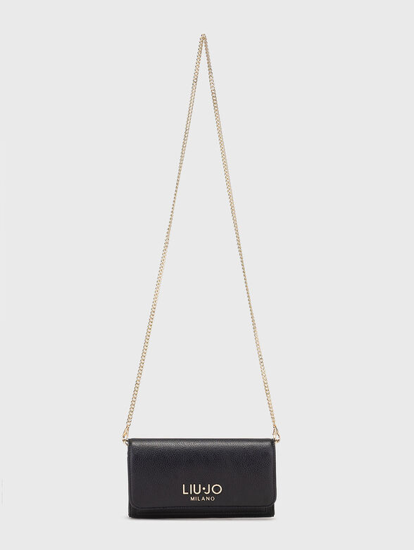 Black wallet with chain strap - 2