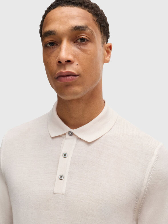 LANCIONE slim-fit wool sweater - 4