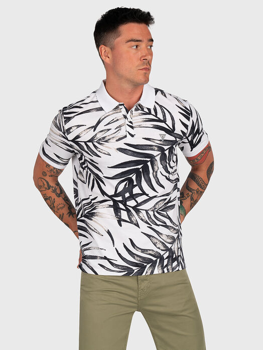 KEPA polo-shirt with tropical print