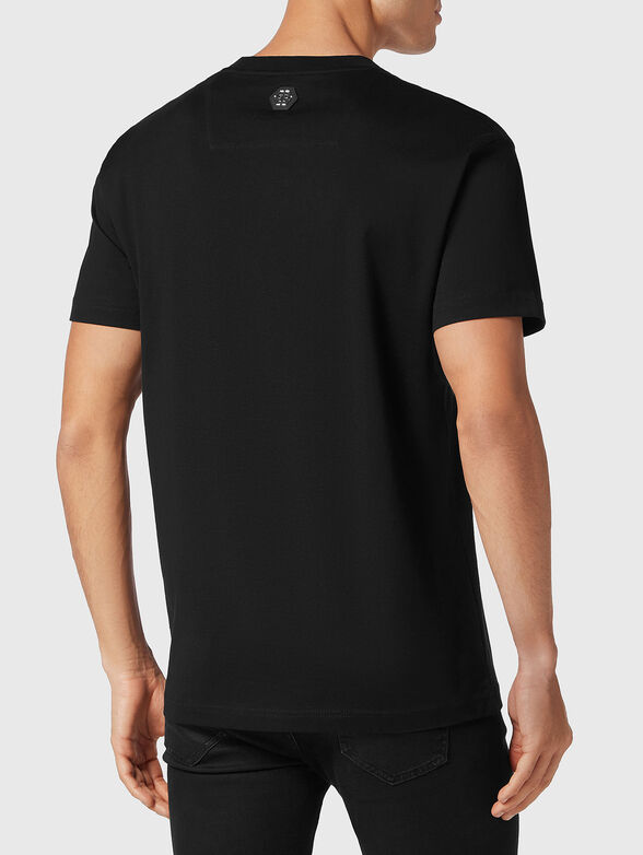 TATTOO print black T-shirt  - 3