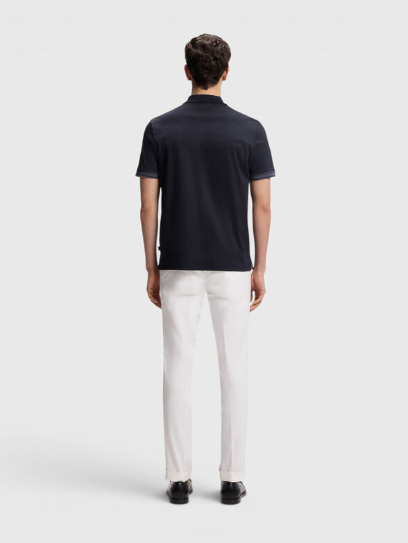 Cotton polo shirt with buttons - 3