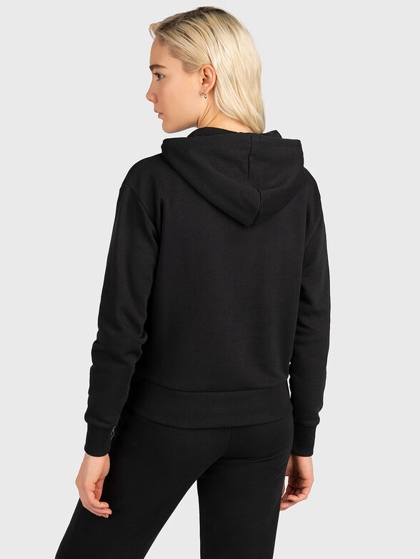 BRISSAGO black sweatshirt with color accent - 3