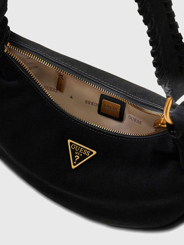 AMITA suede mini hobo bag - 4