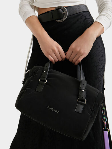 Black handbag with two types of straps - 2