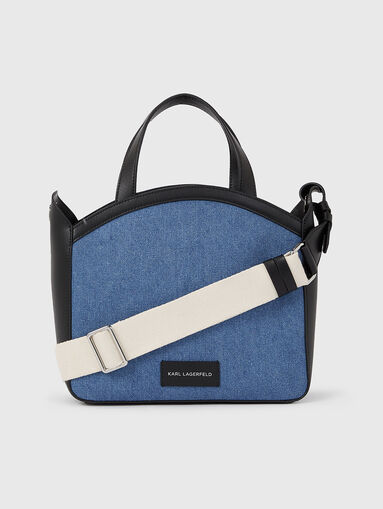 K/CIRCLE denim bag with logo accent - 3