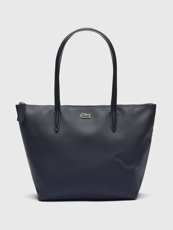 Black tote bag with logo - 1