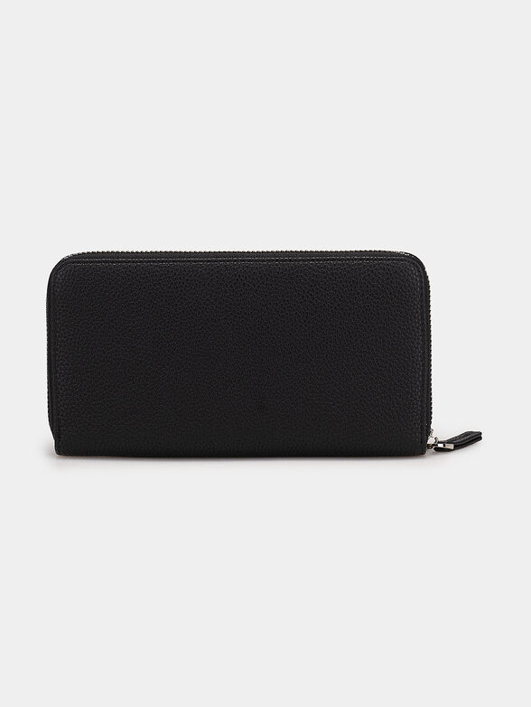 Wallet with grained texture and logo - 2