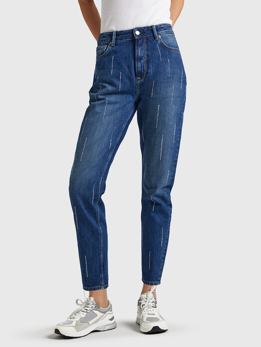 Jeans with rhinestones