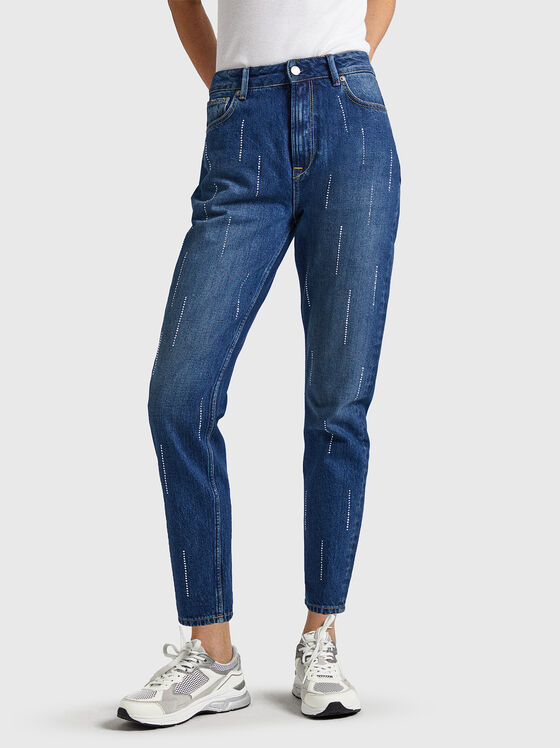 Jeans with rhinestones - 1