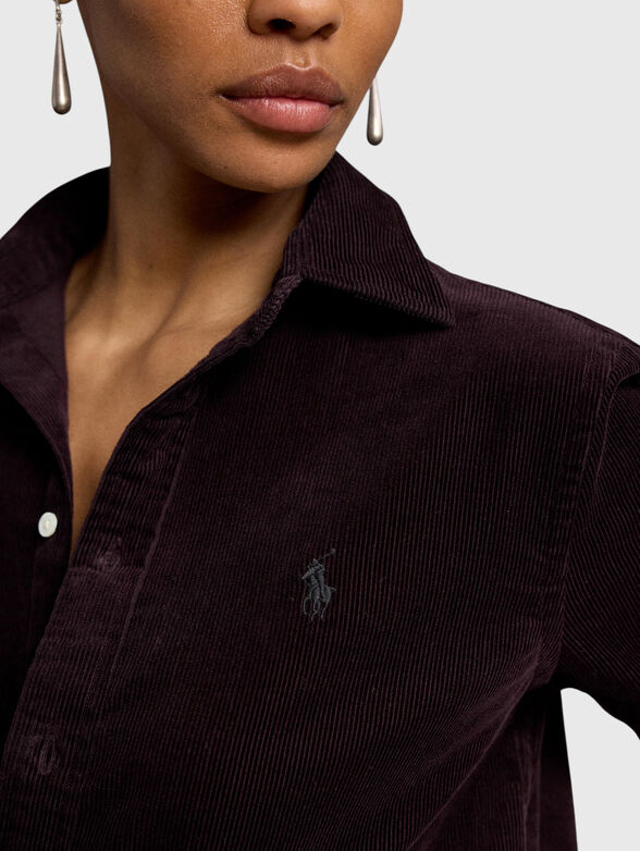 Velvet cotton shirt - 4