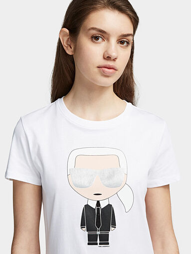 IKONIK Black T-shirt with maxi logo print - 3