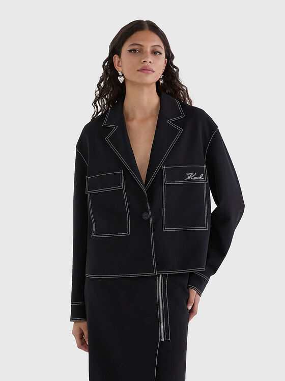 Дънково яке с акцентни шевове - 1