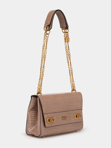KATEY crossbody bag with croco texture - 4