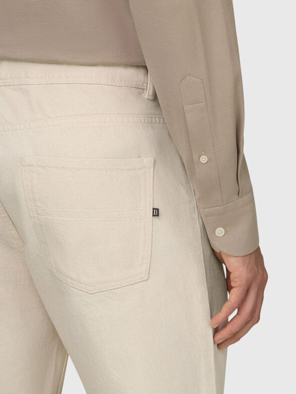 Straight-leg cotton trousers - 3