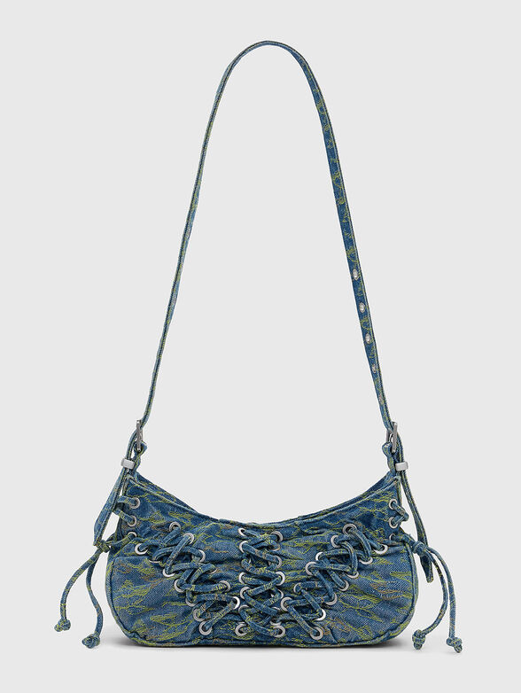 Small denim bag with embroidery - 3