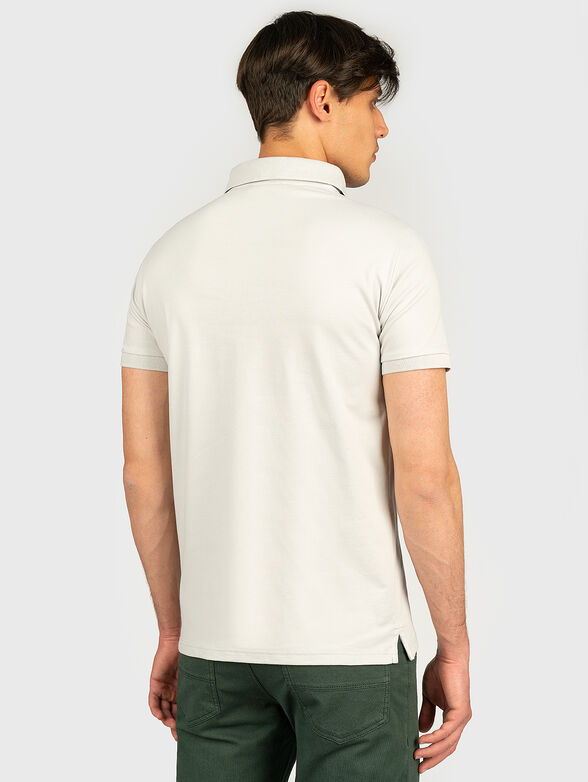 Cotton polo-shirt in grey color - 3