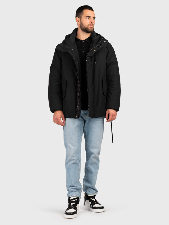 Cotton polo-shirt with long sleeves  - 2