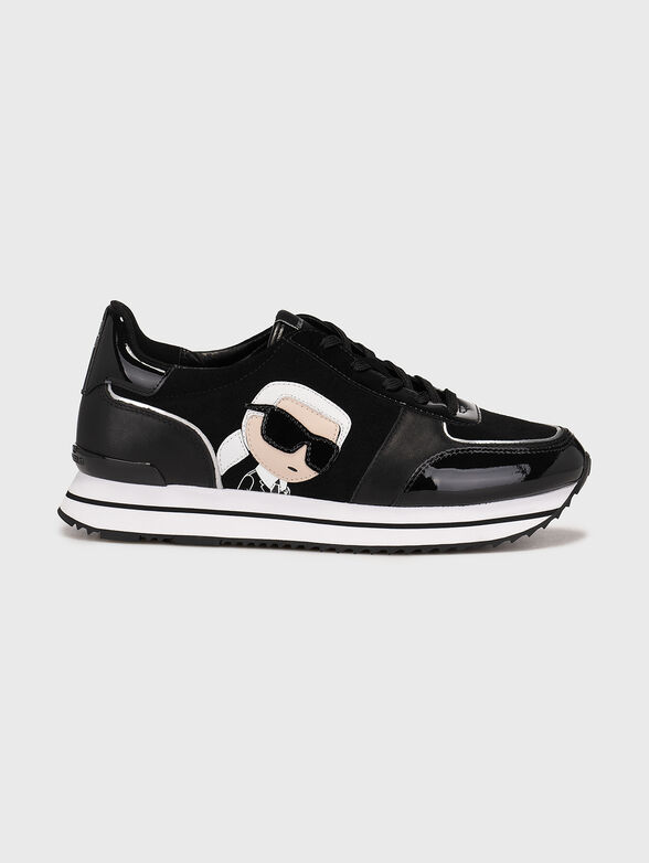 VELOCITA II black leather sneakers - 1