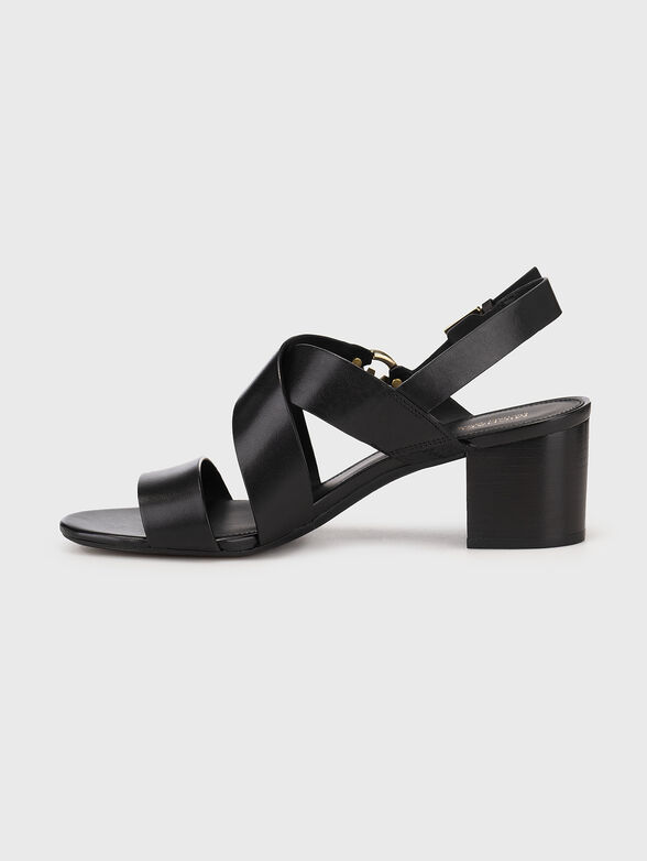 VERA FLEX leather heeled sandals - 4