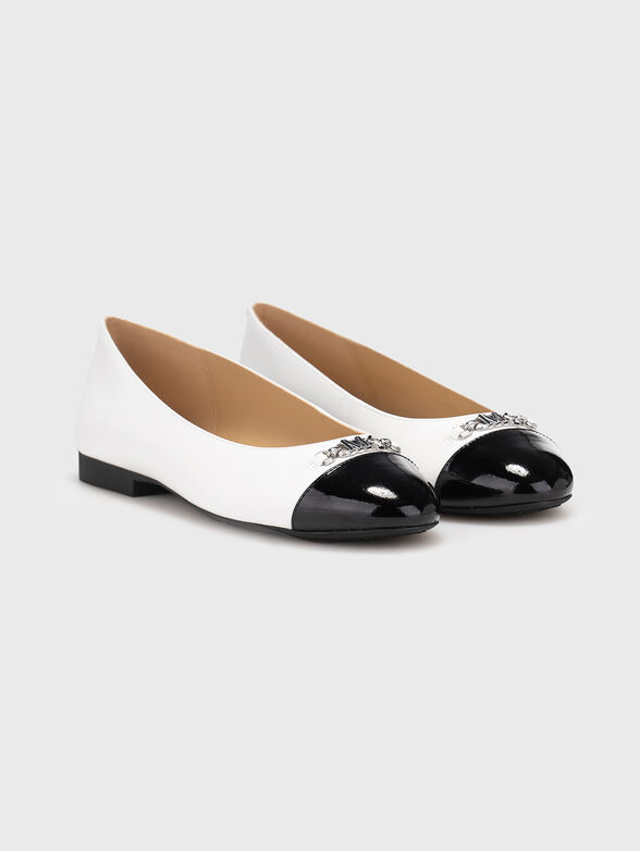 REBECCA ballet flats with logo - 1