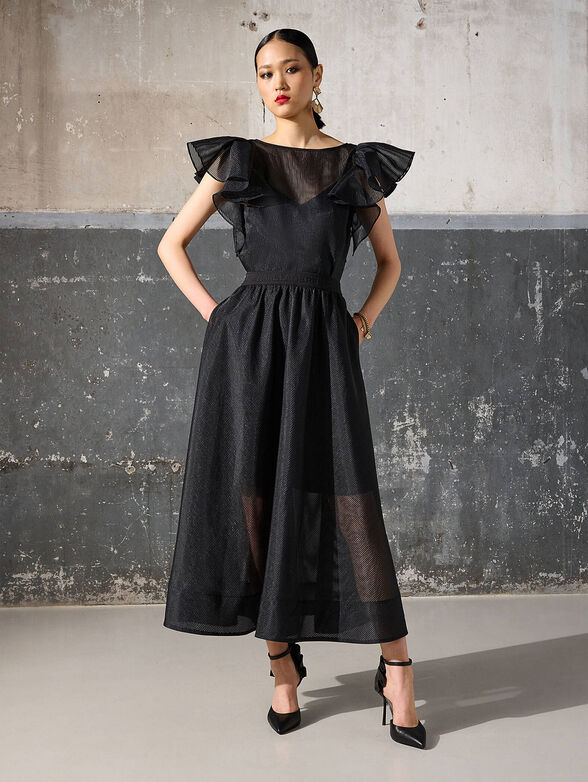 Black midi skirt - 1