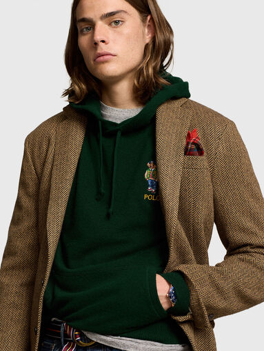 Sweatshirt with hood and logo appliqué - 5