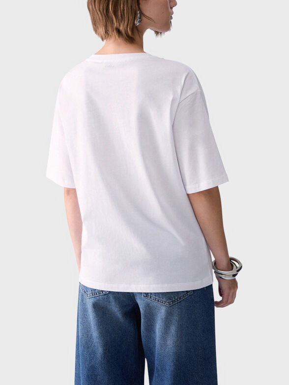 T-shirt with jewel embroidery - 3