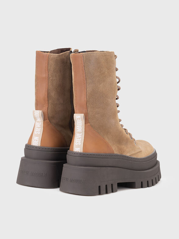 Suede boots with ties - 3