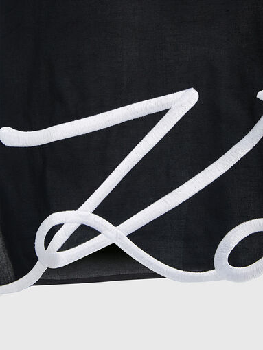 KARL SIGNATURE black beach dress - 4