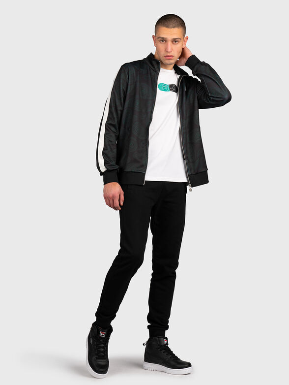 CHAS AOP zip sweatshirt with art logo prints - 4