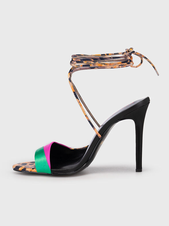 FONDO TAHLIA heeled sandals with contrast design - 4