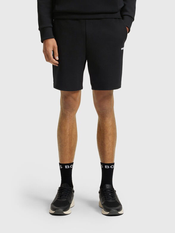 Cotton shorts with elastic waist - 1