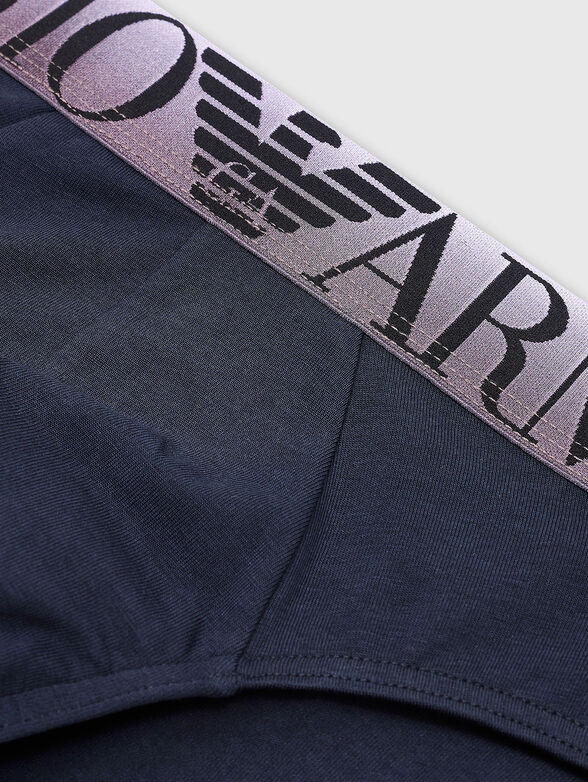 Logo cotton briefs - 4