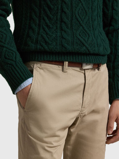 Straight trousers in beige colour - 4