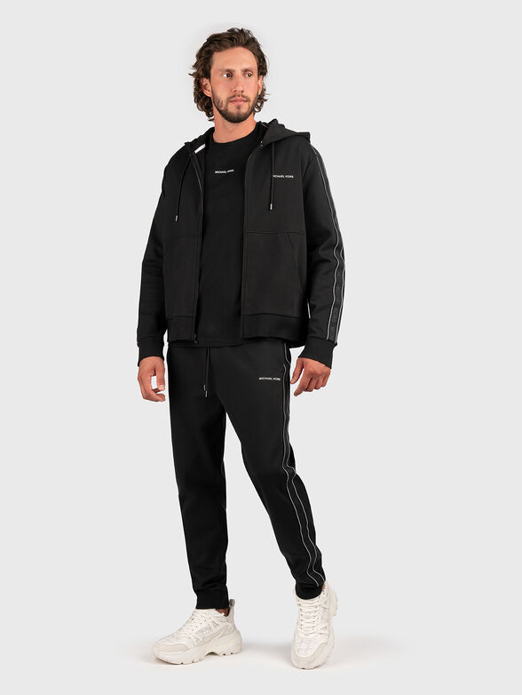 Black sweatshirt with logo details - 2