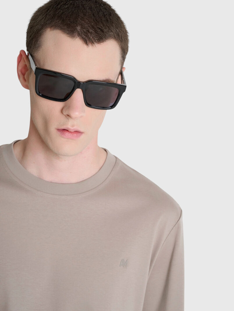 Cotton T-shirt with a printed logo - 3