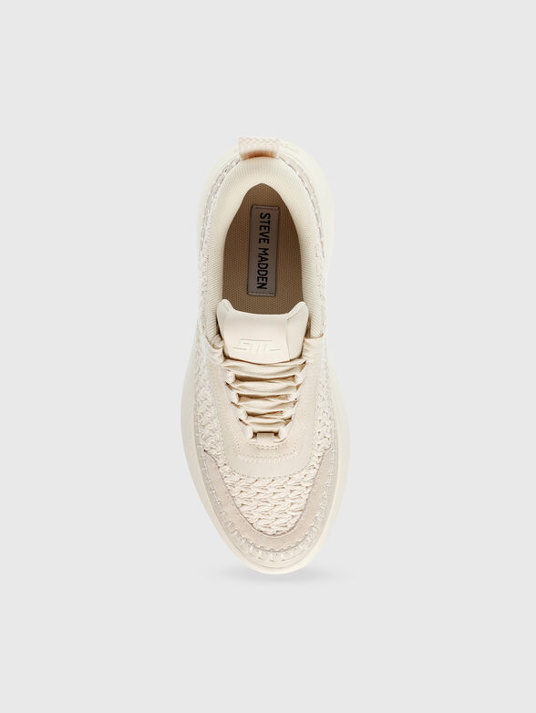 DOUBLETAKE sneaker in beige on platform - 6
