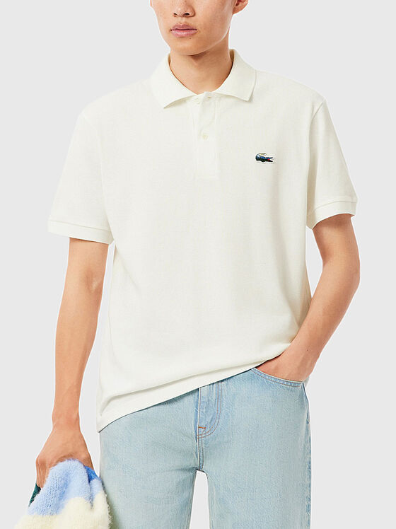 Black short sleeve polo shirt - 1