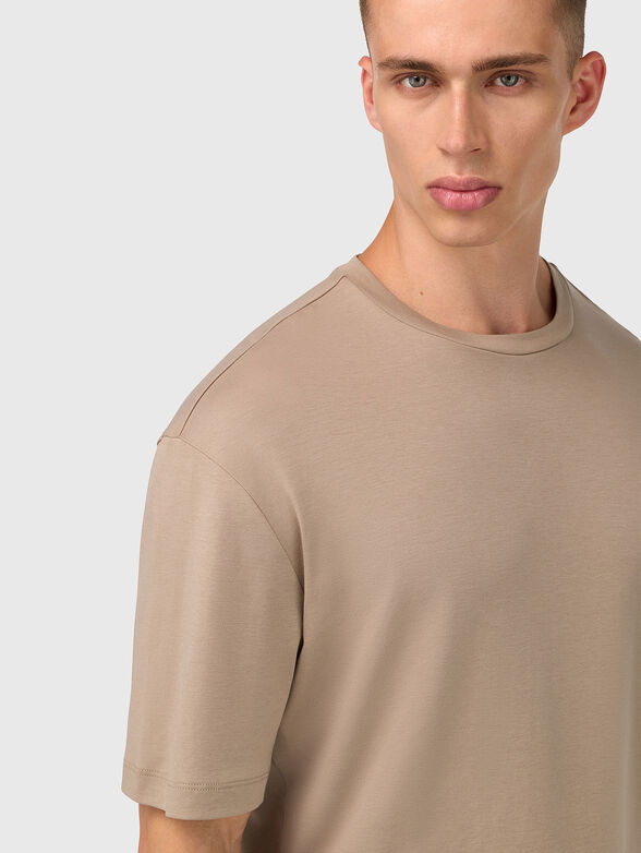 Cotton T-shirt with mini logo  - 4