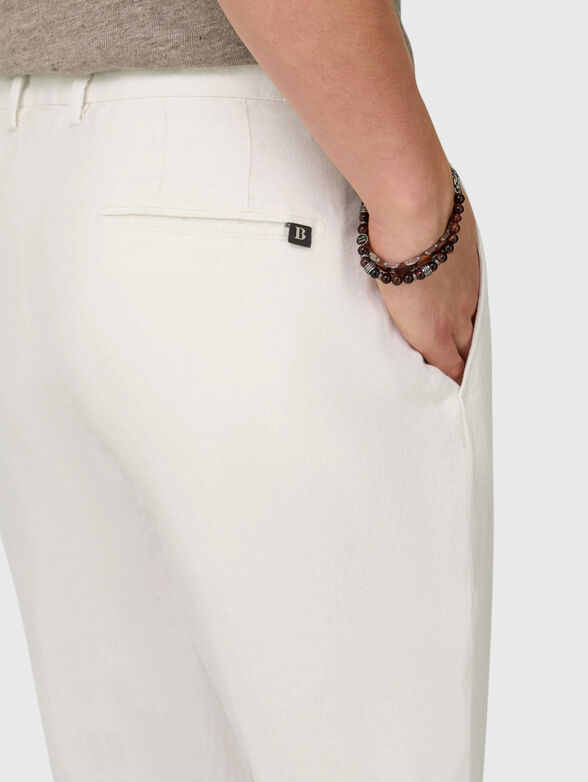 White linen trousers - 3