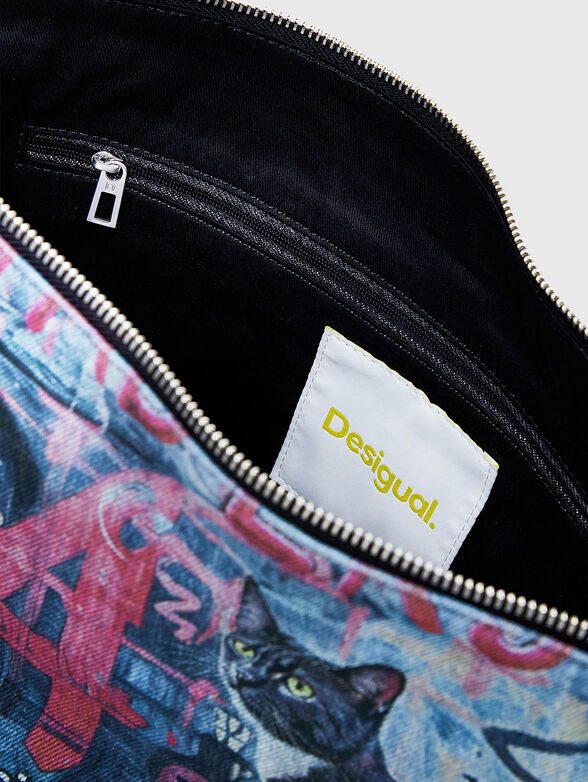 Bag with graffiti print - 6