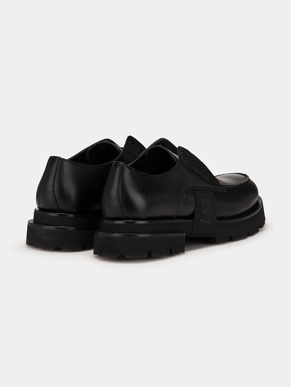Black slip-on shoes - 3