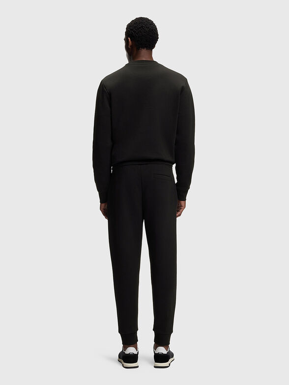 Cotton blend sweatpants with a monogram logo - 2