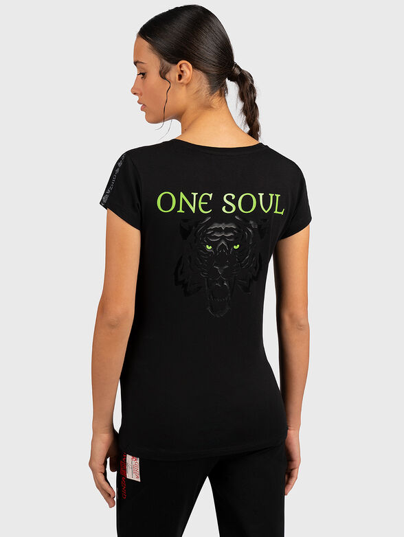 T-shirt with green print - 2