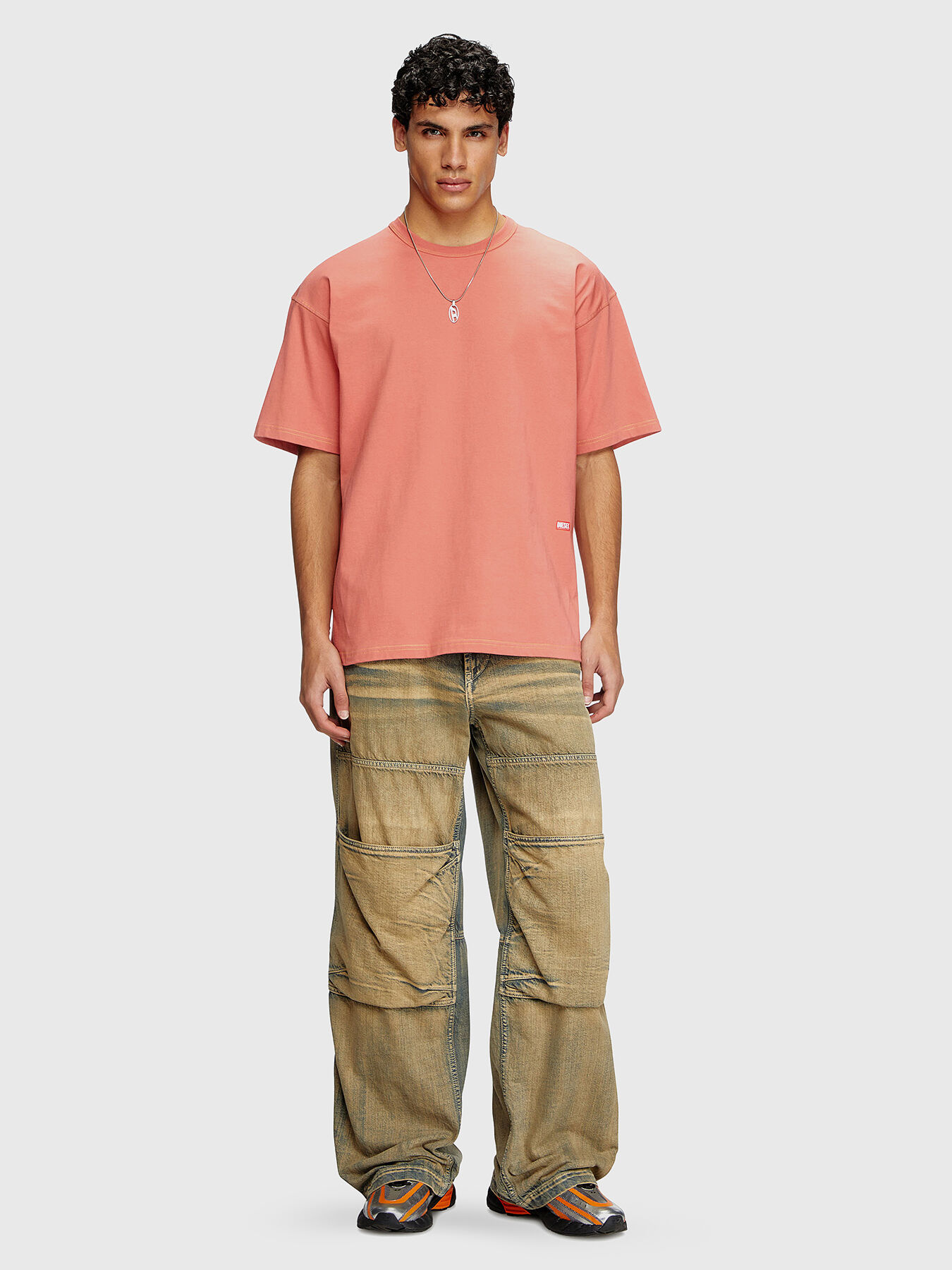 T-BOXT-R18 T-shirt with logo brand DIESEL