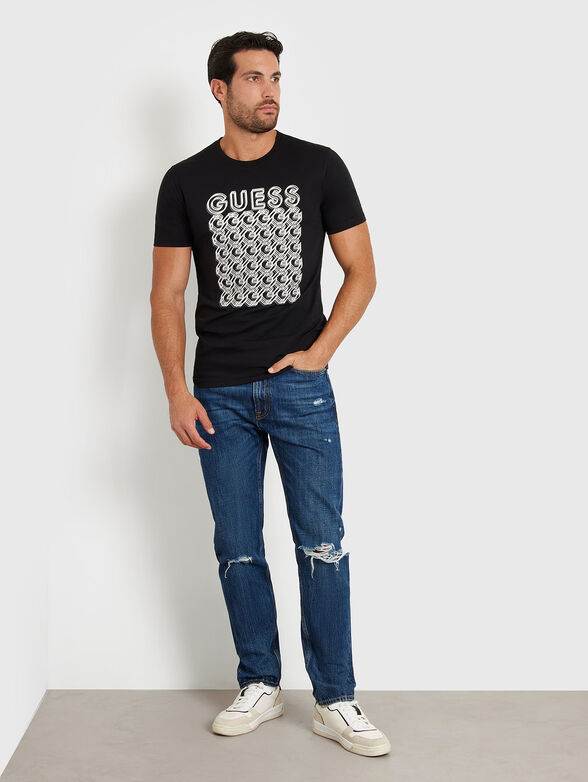 Round neck logo print T-shirt  - 2