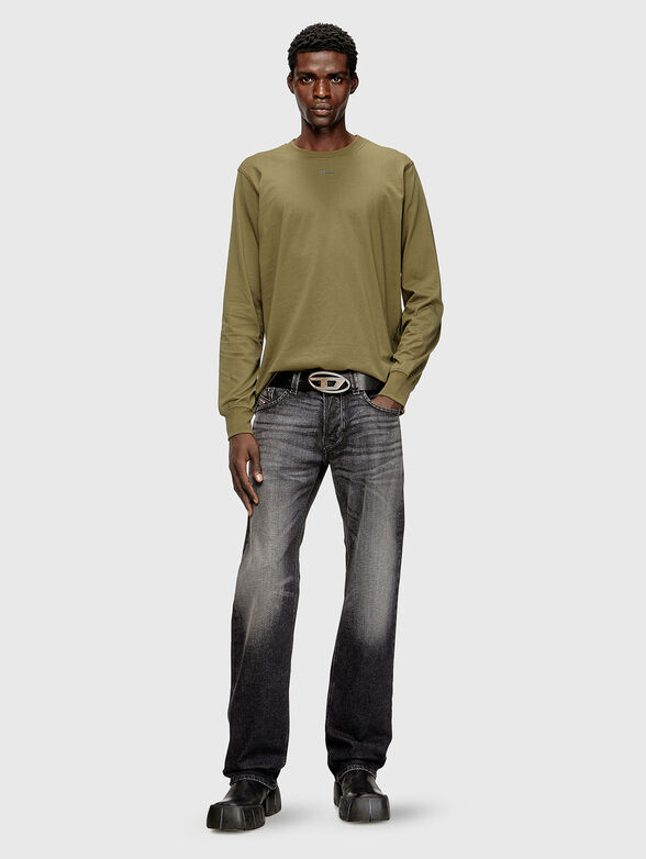 T-ADJUST-LS-V1 cotton blouse with oval neckline - 2