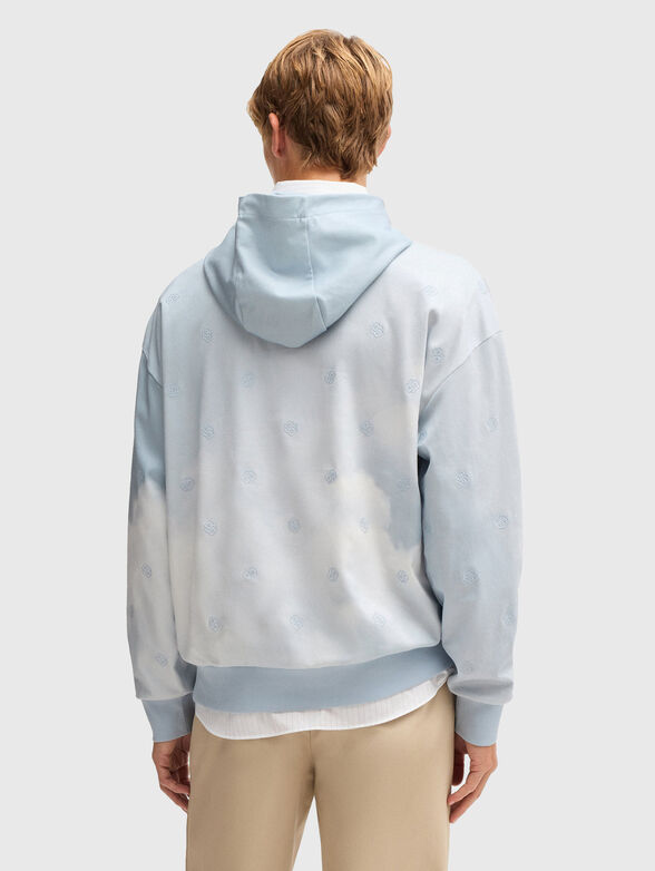 Sweatshirt with hood and logo embroidery - 3