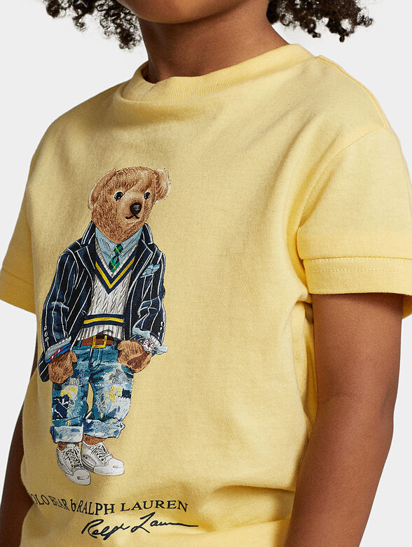 T-shirt in yellow color with Polo Bear accent - 4